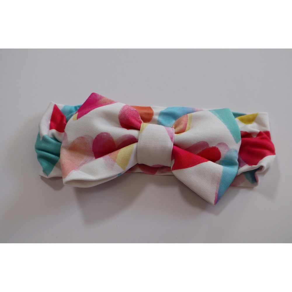 Little Sleepies Hearts Knotted Headband NB-3T